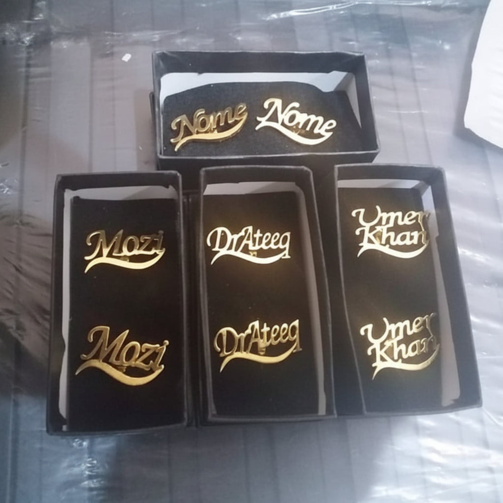 NAME CUFFLINKS CHAINCUSTOMIZED