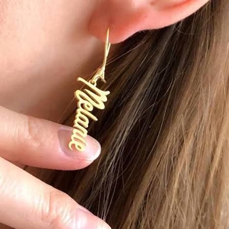 CUSTOMIZED NAME EARRING