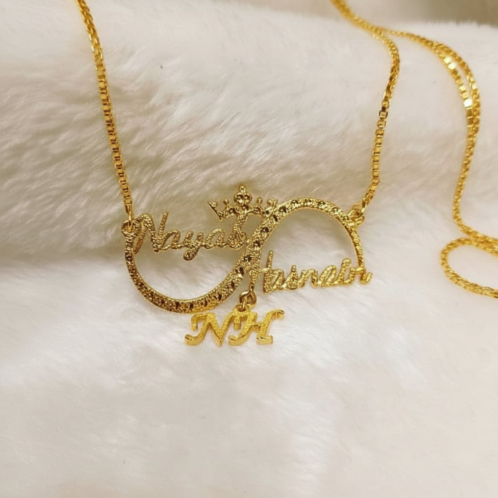 CUSTOMIZE FLOWER NAME NECKLACES